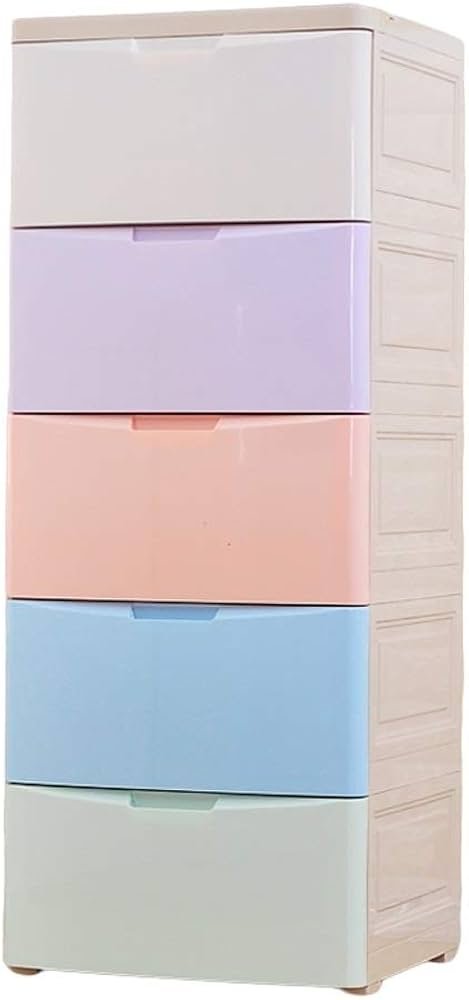 45 Inch Wide Thick Plastic Storage Cabinet Baby Wardrobe Dresser ...