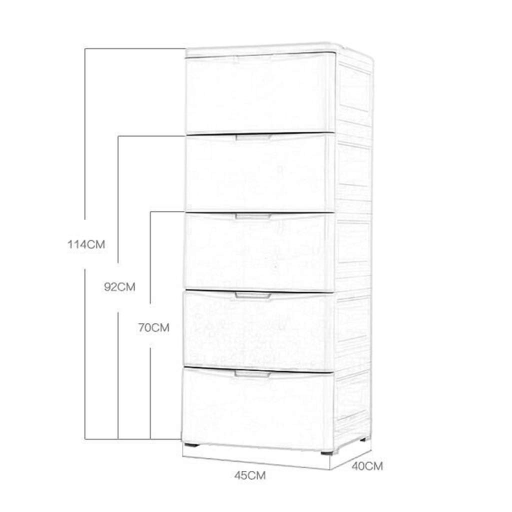 45 Inch Wide Thick Plastic Storage Cabinet Baby Wardrobe Dresser ...