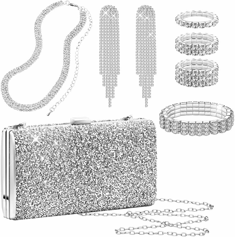 5 Pièces Ensembles de Bijoux en Argent pour Femme,Kucheed ...