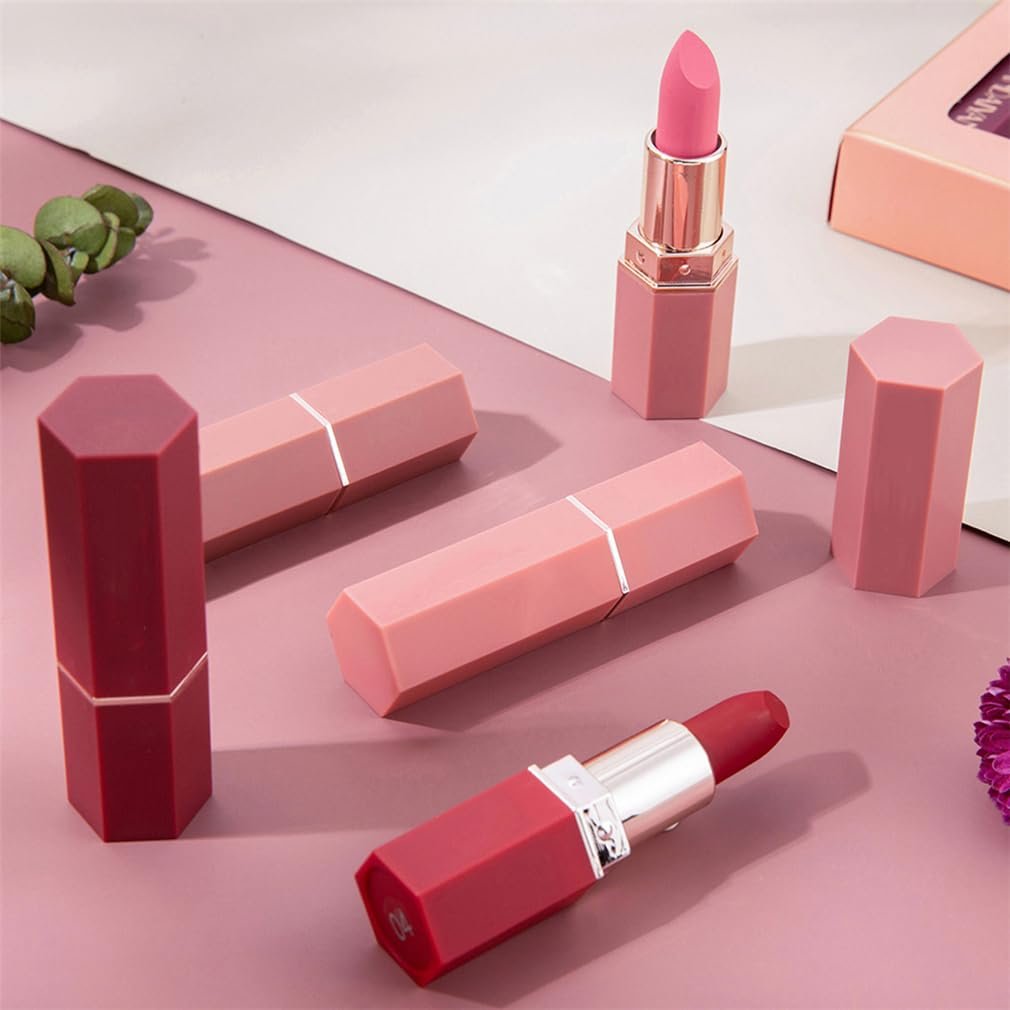 6 Colors Matte Lipsticks Set, Waterproof Lip Makeup Kit ...