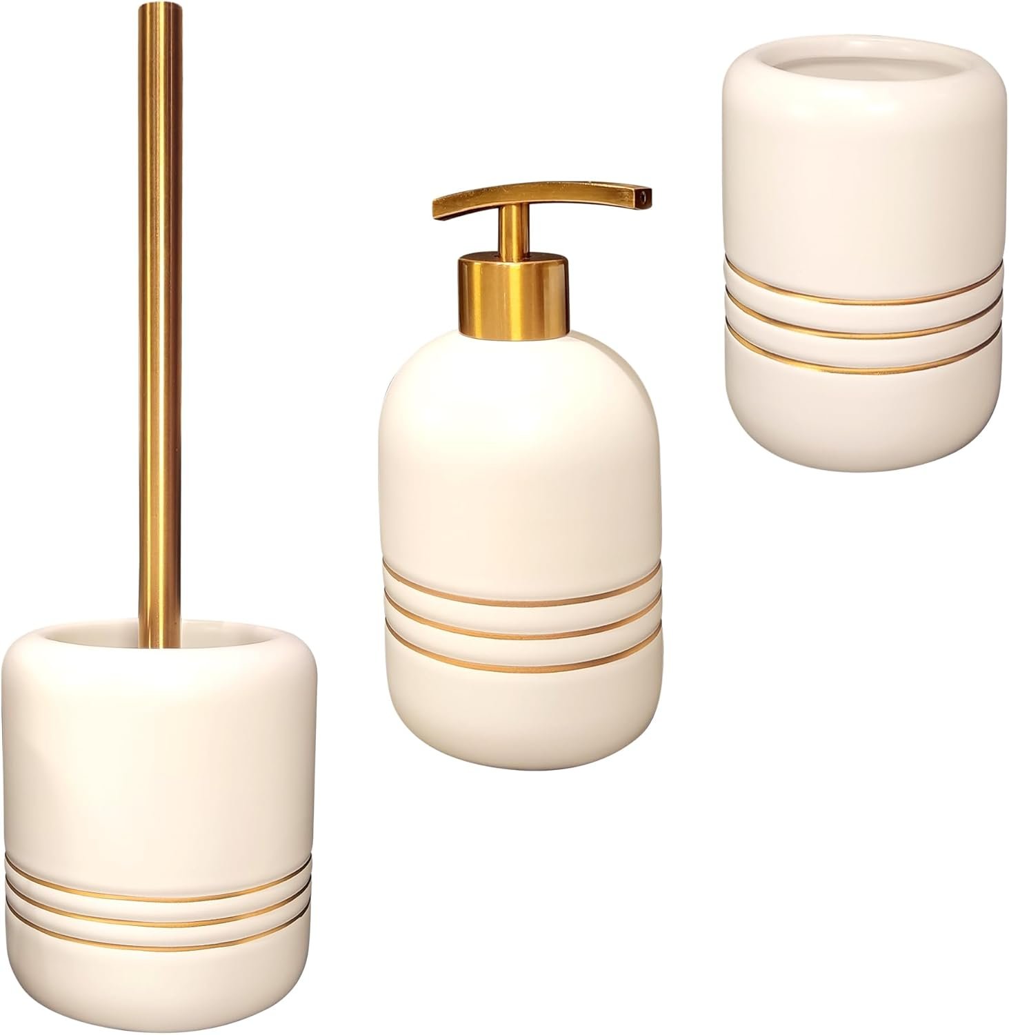 Ensemble d'Accessoires de Salle de Bain de Luxe, 3 pièces Set ...