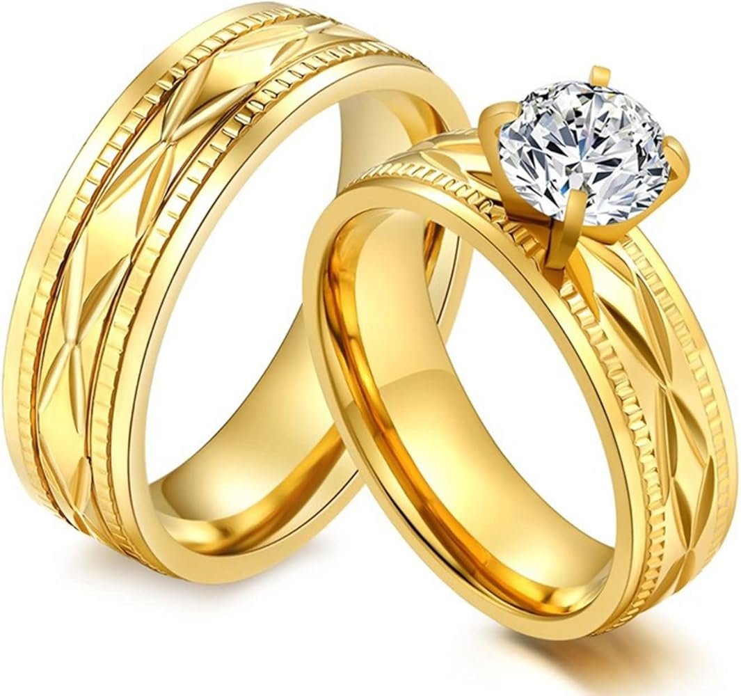 Alliance de Mariage et Bague de Fianeailles Or pour Homme et Femme