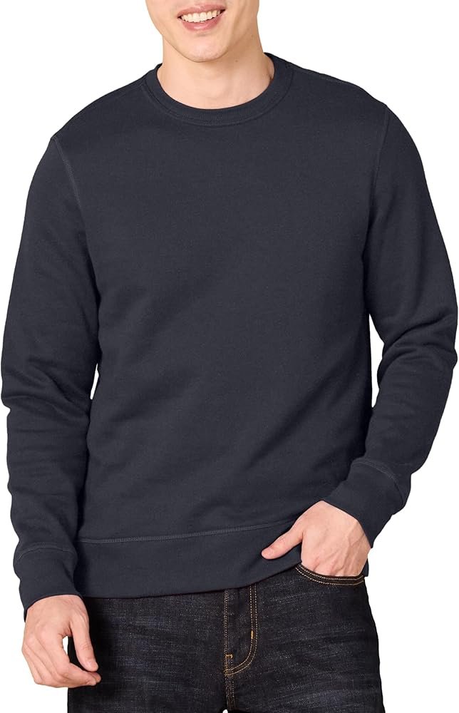 Amazon Essentials Homme Sweat-Shirt col Rond en Polaire (Grandes Tailles Disponibles)