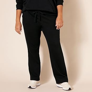 Amazon Essentials Ladies Fleece Drawstring Straight Sweatpants (Available in Plus Size)