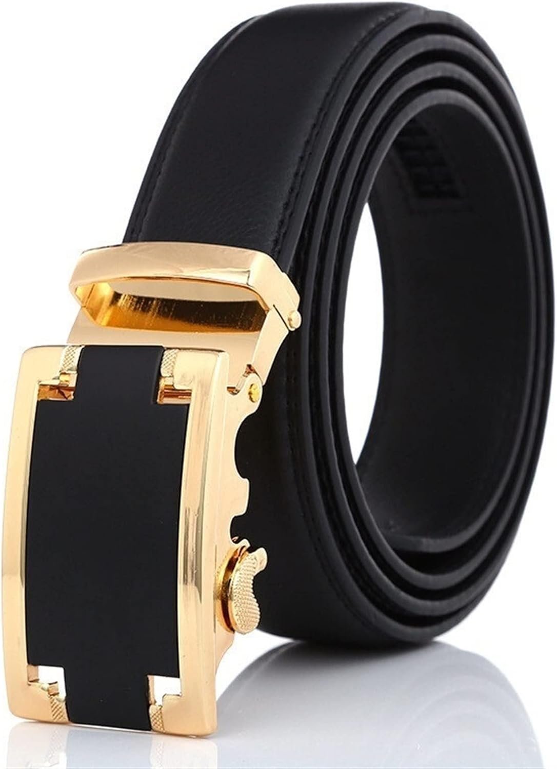 Belts Men Genuine Leather Belt for Jean for Suit Reversible Buckle ...