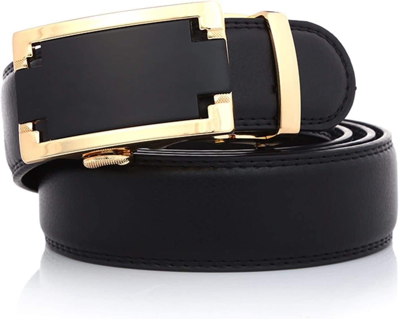 Belts Men Genuine Leather Belt for Jean for Suit Reversible Buckle ...