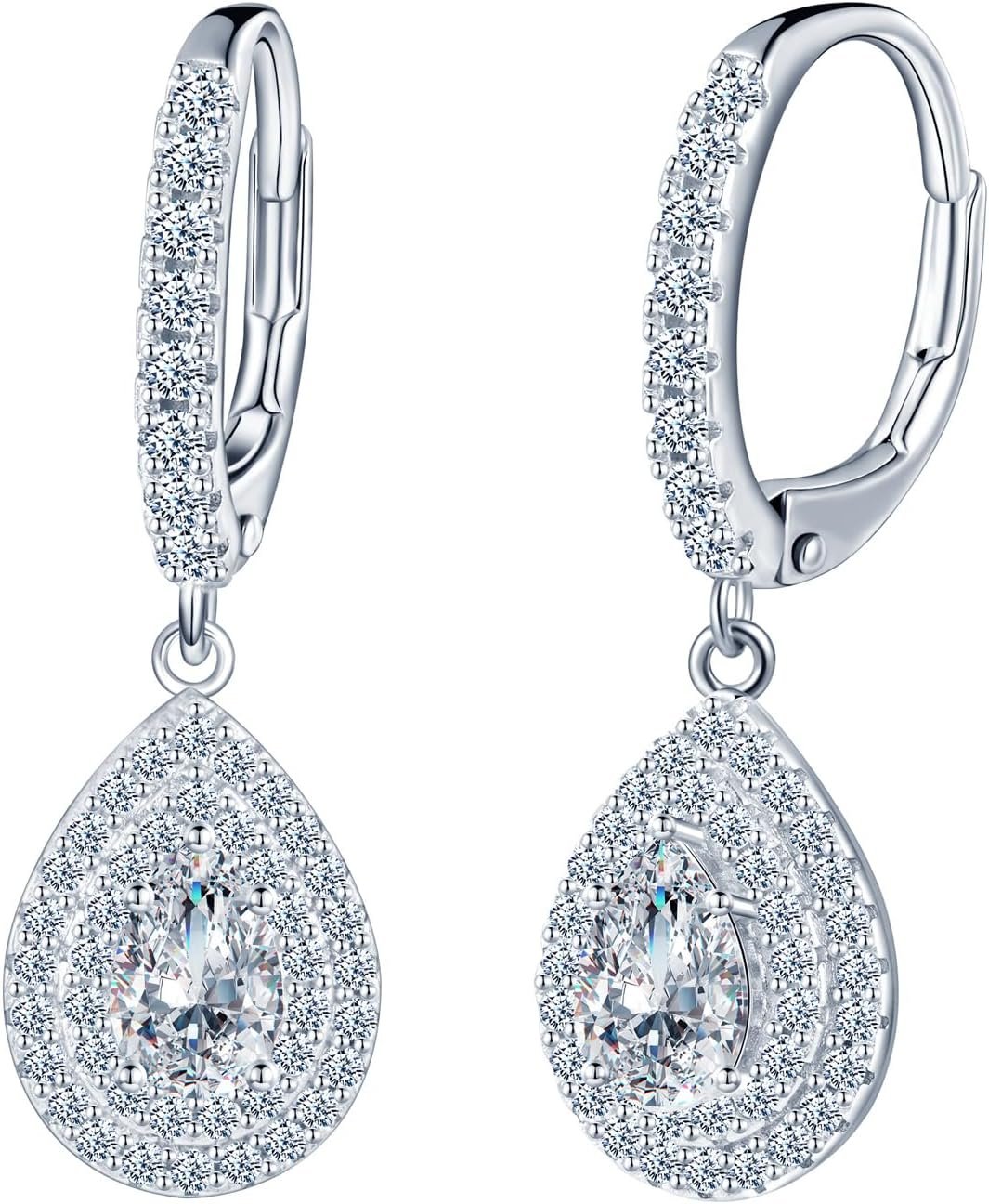 INFINIONLY Boucles d'oreilles en diamant pour femme: pendants d ...