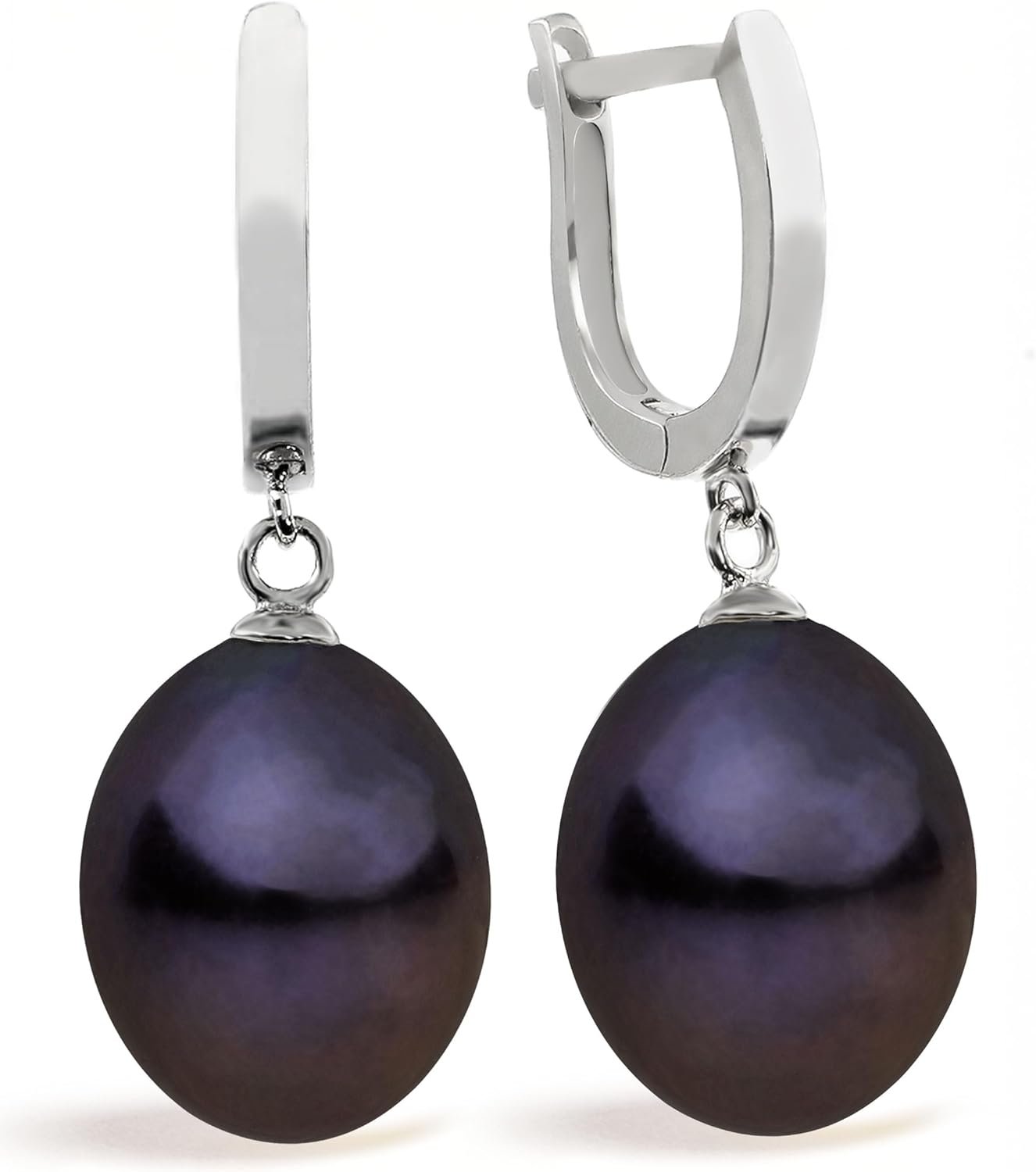 Boucles d'oreilles en perles de culture d'eau douce en forme de ...