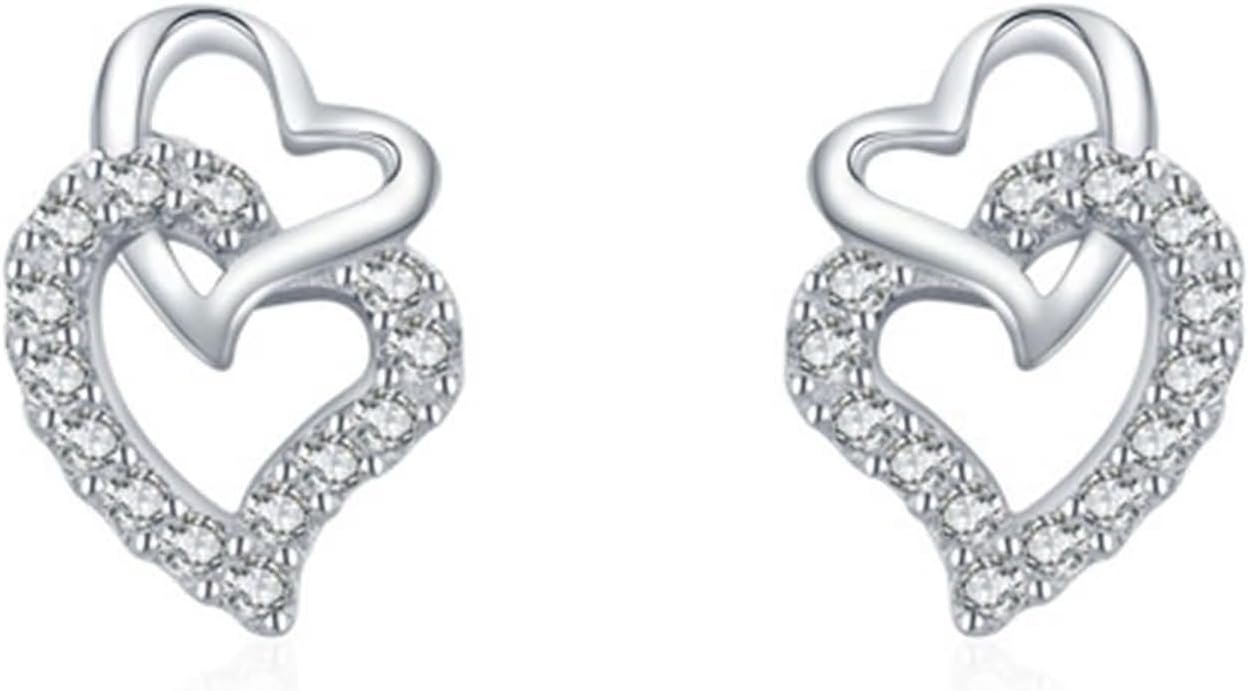 RDSGYZ Boucles d'oreilles diamant en or blanc 750 585 375 pour ...