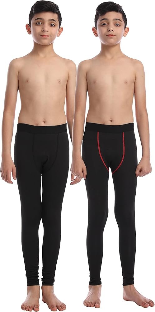 Boys Compression Pants Kids Leggings Tights Youth Sports Underwear