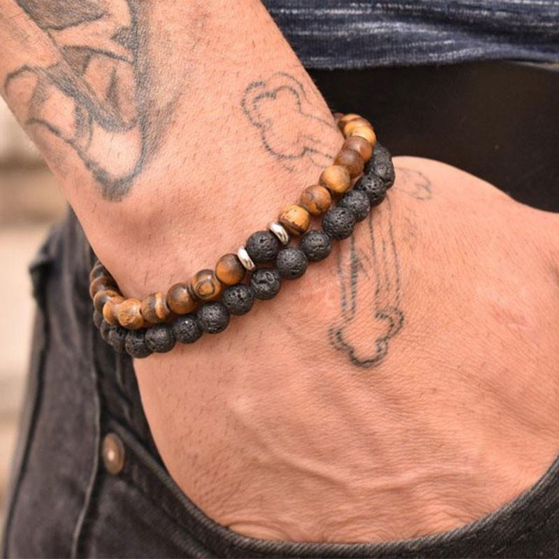 Bracelet Perles Naturelles Homme