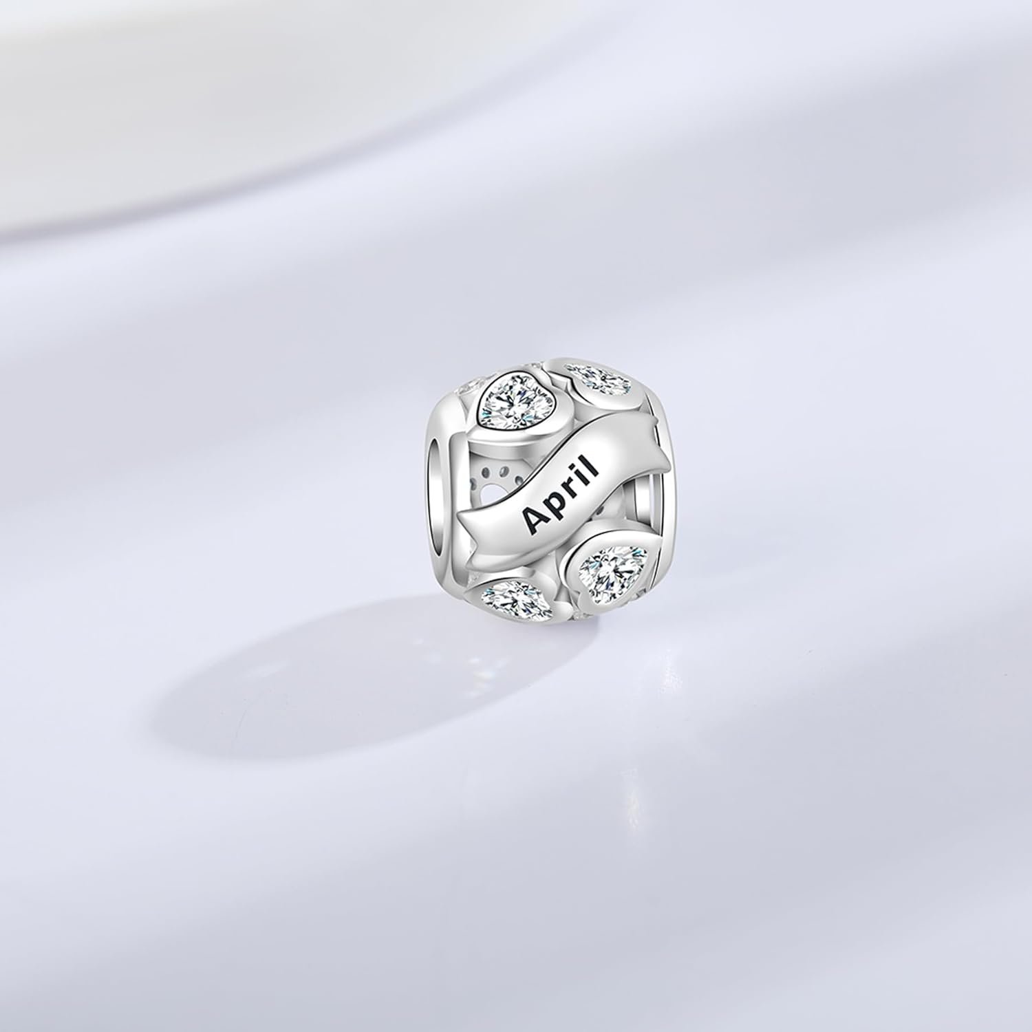 Breloque en argent sterling 925 avec pierre de naissance pour ...