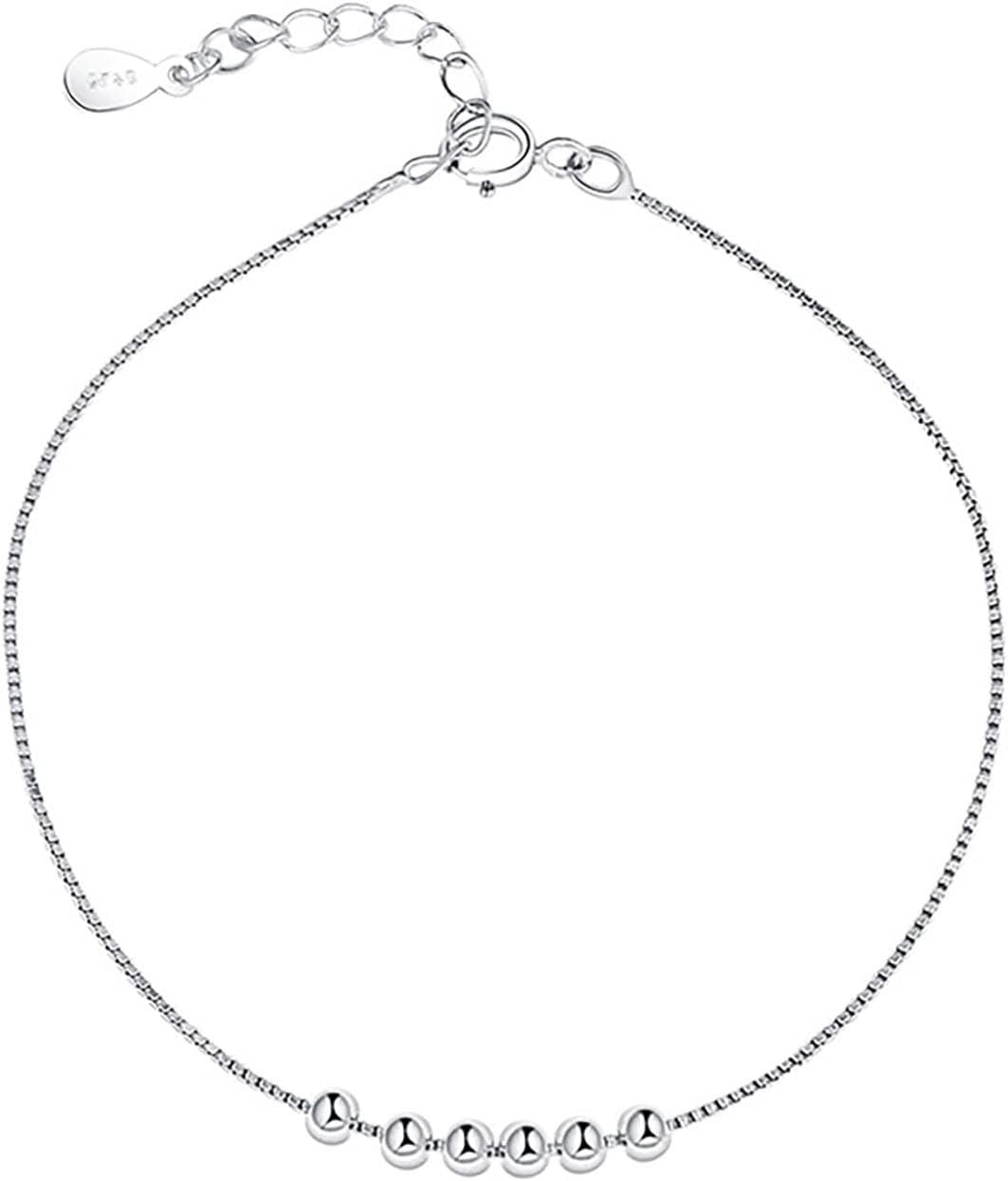 Hmzidz Bracelet Argent Femme 925 Massif,Bracelet Chaine Fille ...