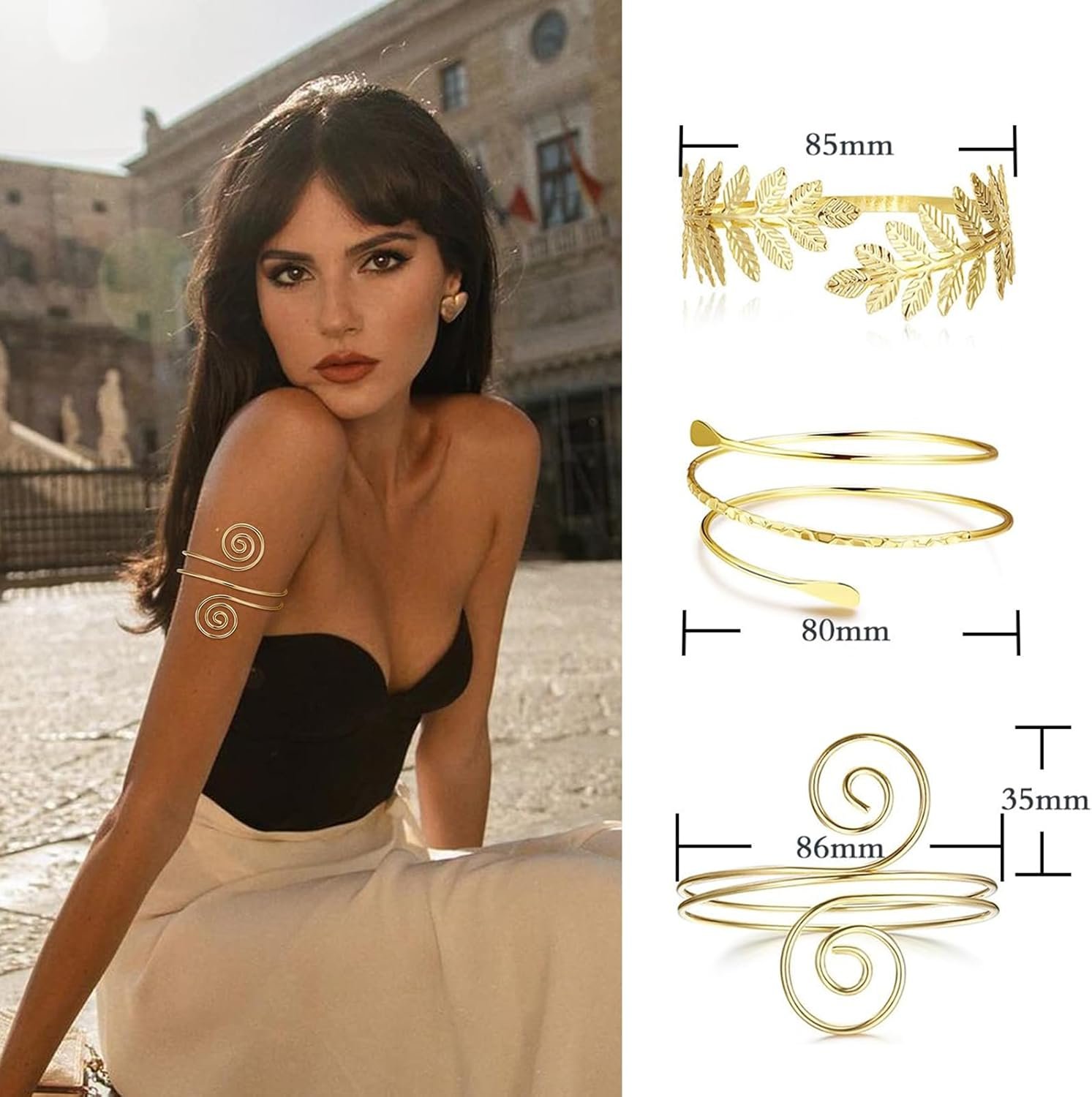 Integrity.1 6 Pièces Bracelets Manchettes en Or pour Femme ...