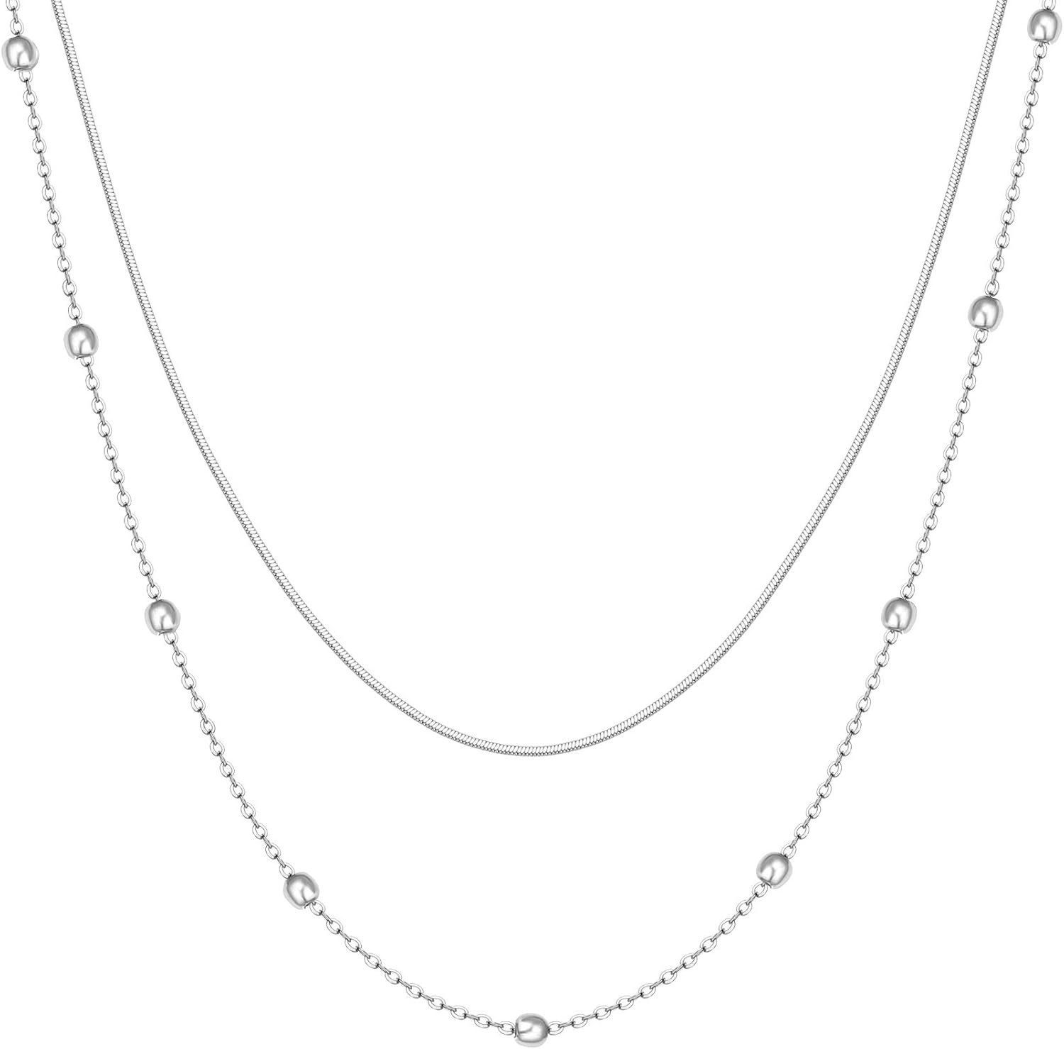 Happiness Boutique Collier en Filigrane chaîne Multi-Rangs pour ...