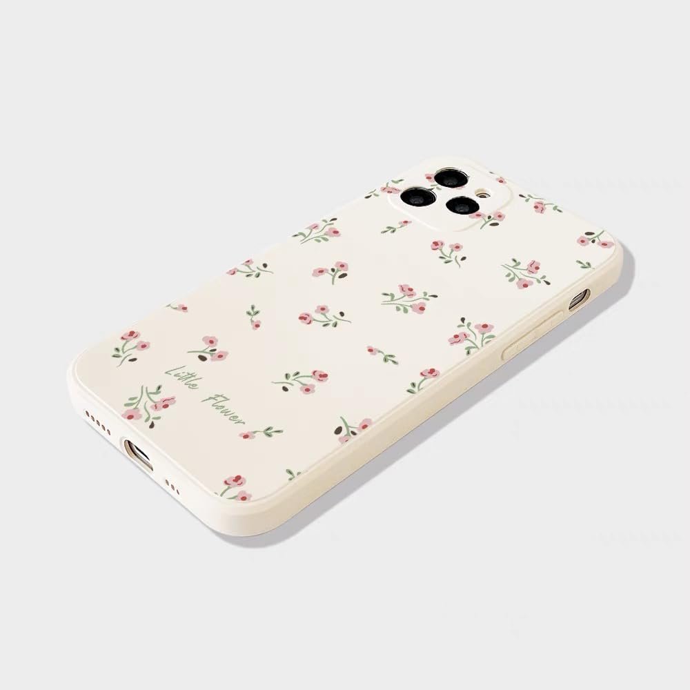 JiuWang Lot de 2 Coques iPhone 14 Fleurs Délicates – TPU Souple ...