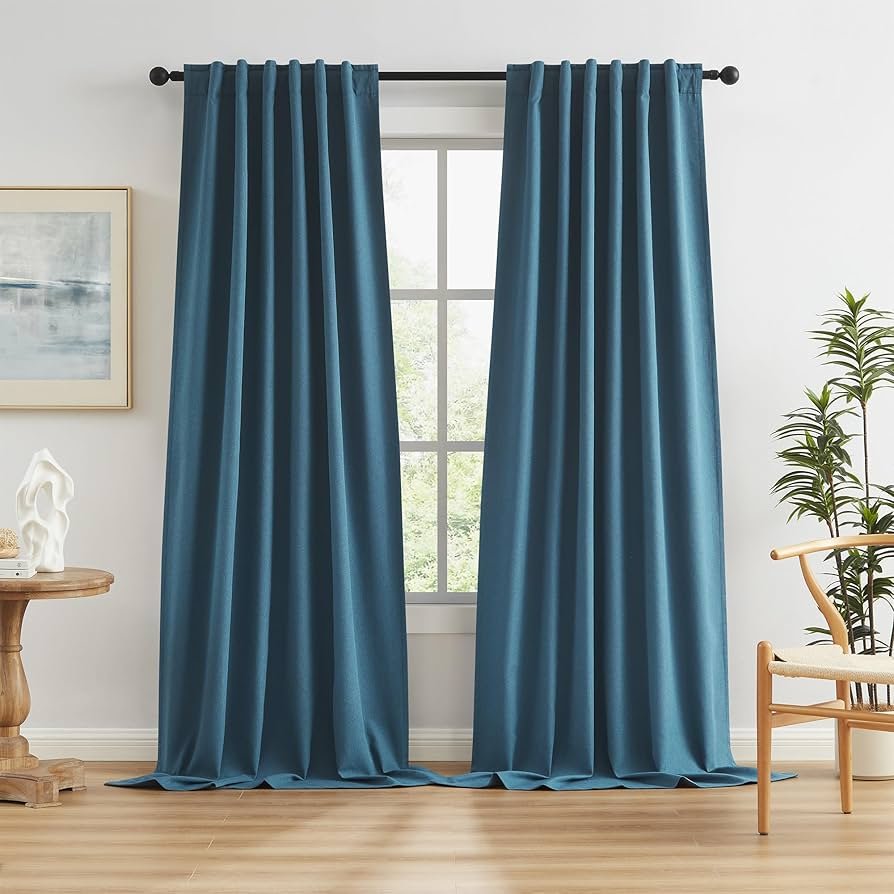 Discover premium thermal insulated blackout curtains. Featuring 100% noise