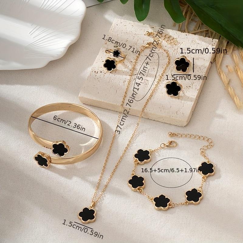 Ensembles bracelet et boucles d'oreilles Marron