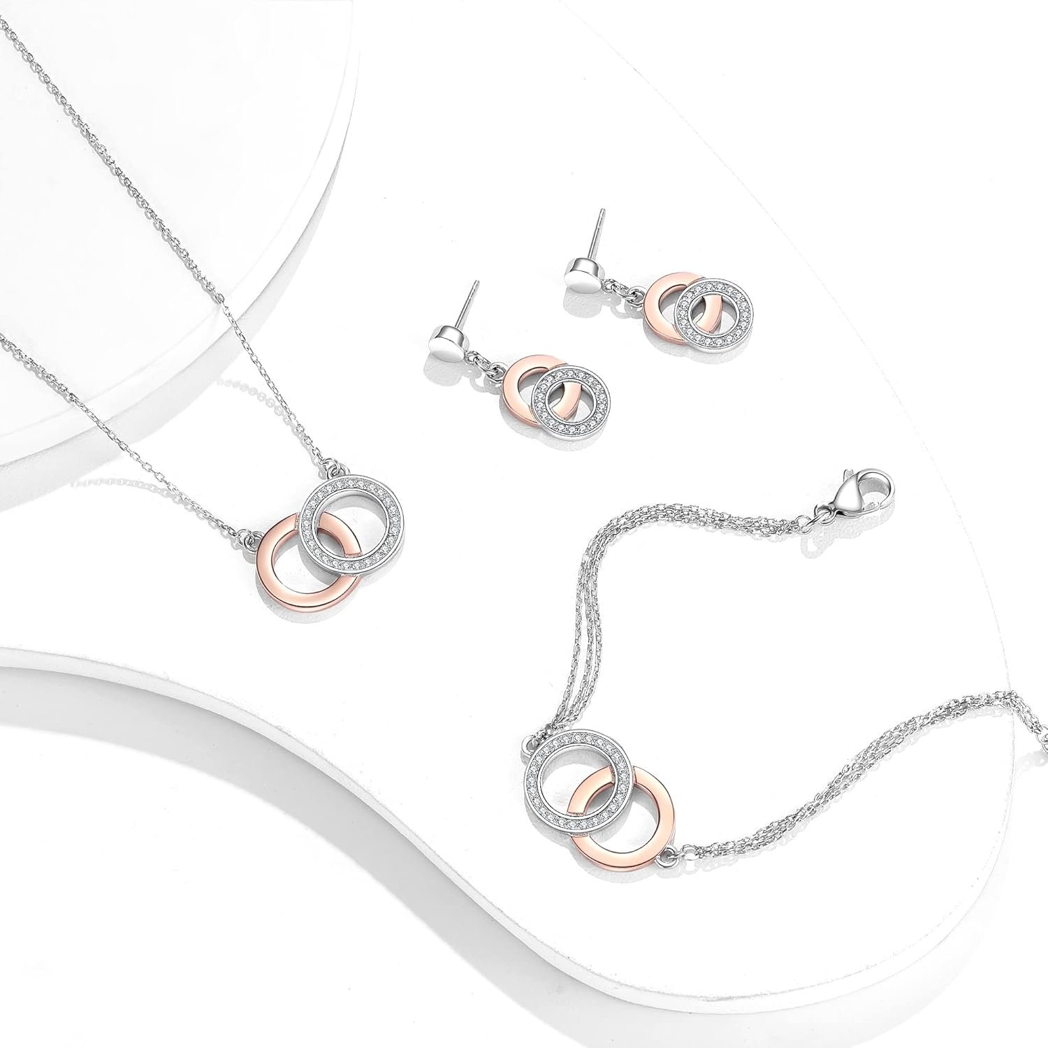 SIUMAL Ensembles de Bijoux pour Femmes Bracelet Collier ...