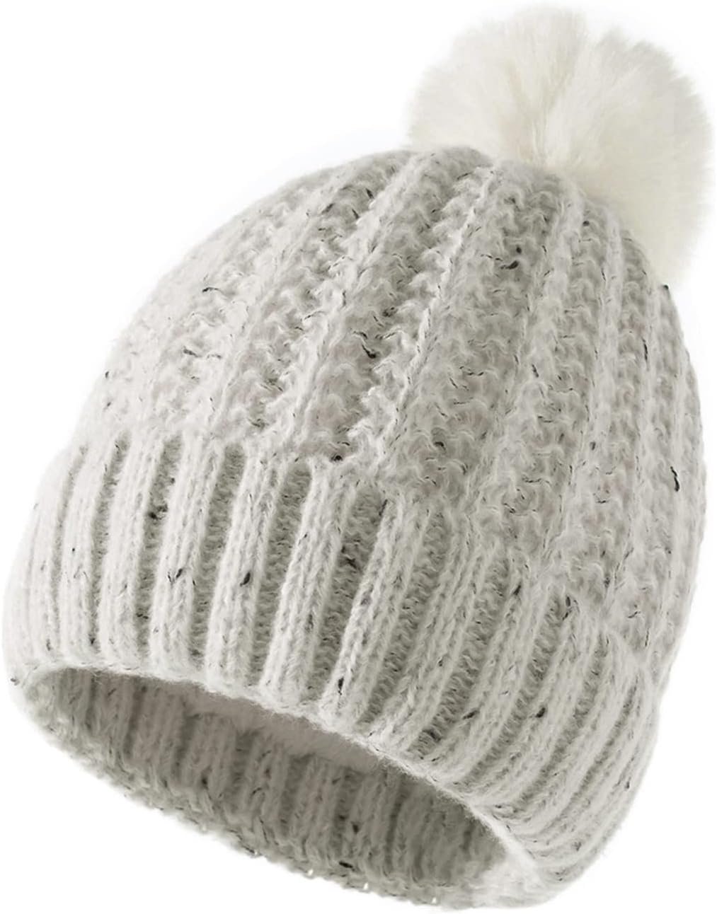 hats and cap for men women winter knitted warm hat with fake men ...