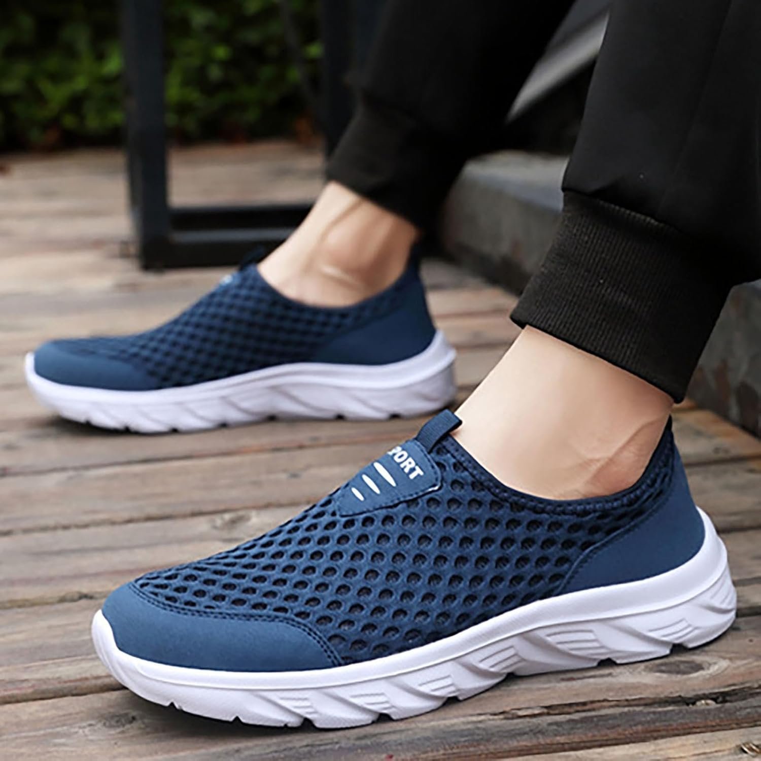 Men's hiking shoes, walking shoes, leather shoes, breathable, laces ...