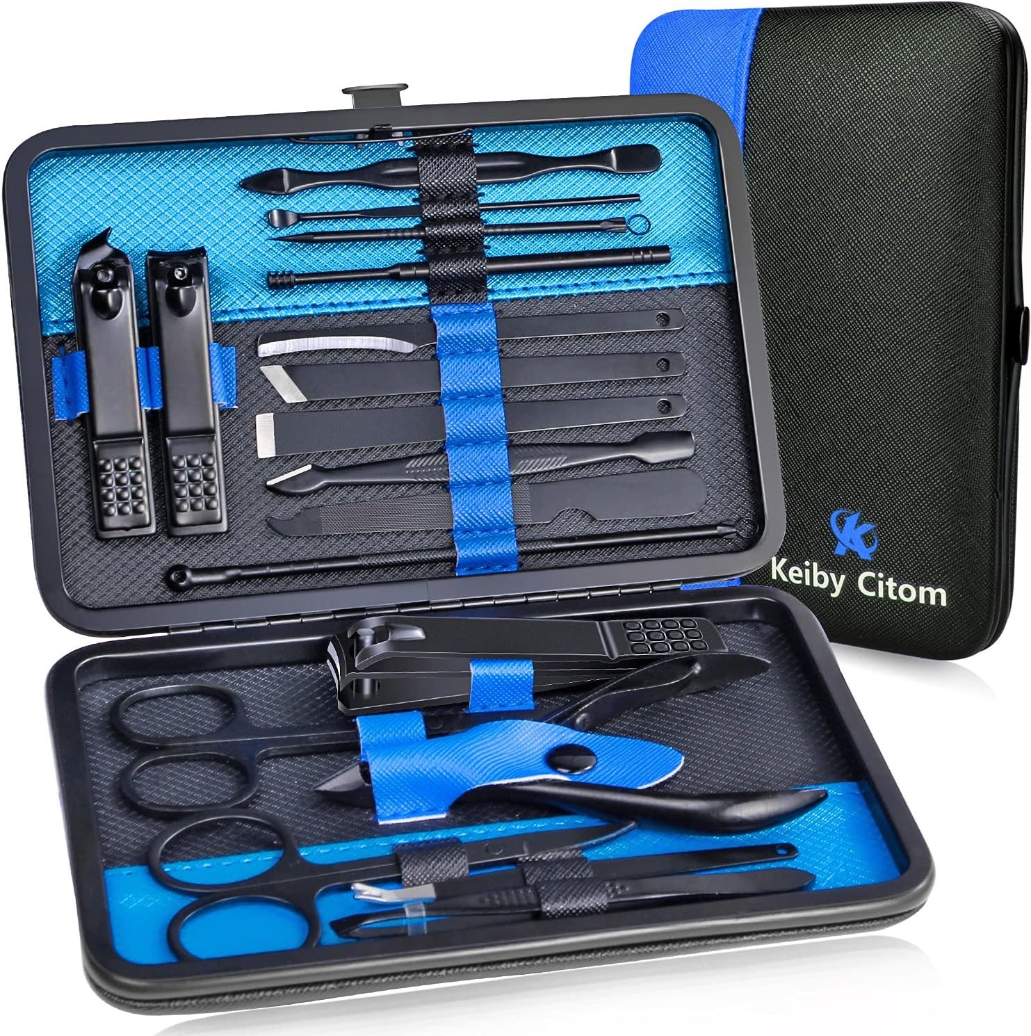 Kit de manucure professionnel en acier inoxydable avec 18 pièces ...