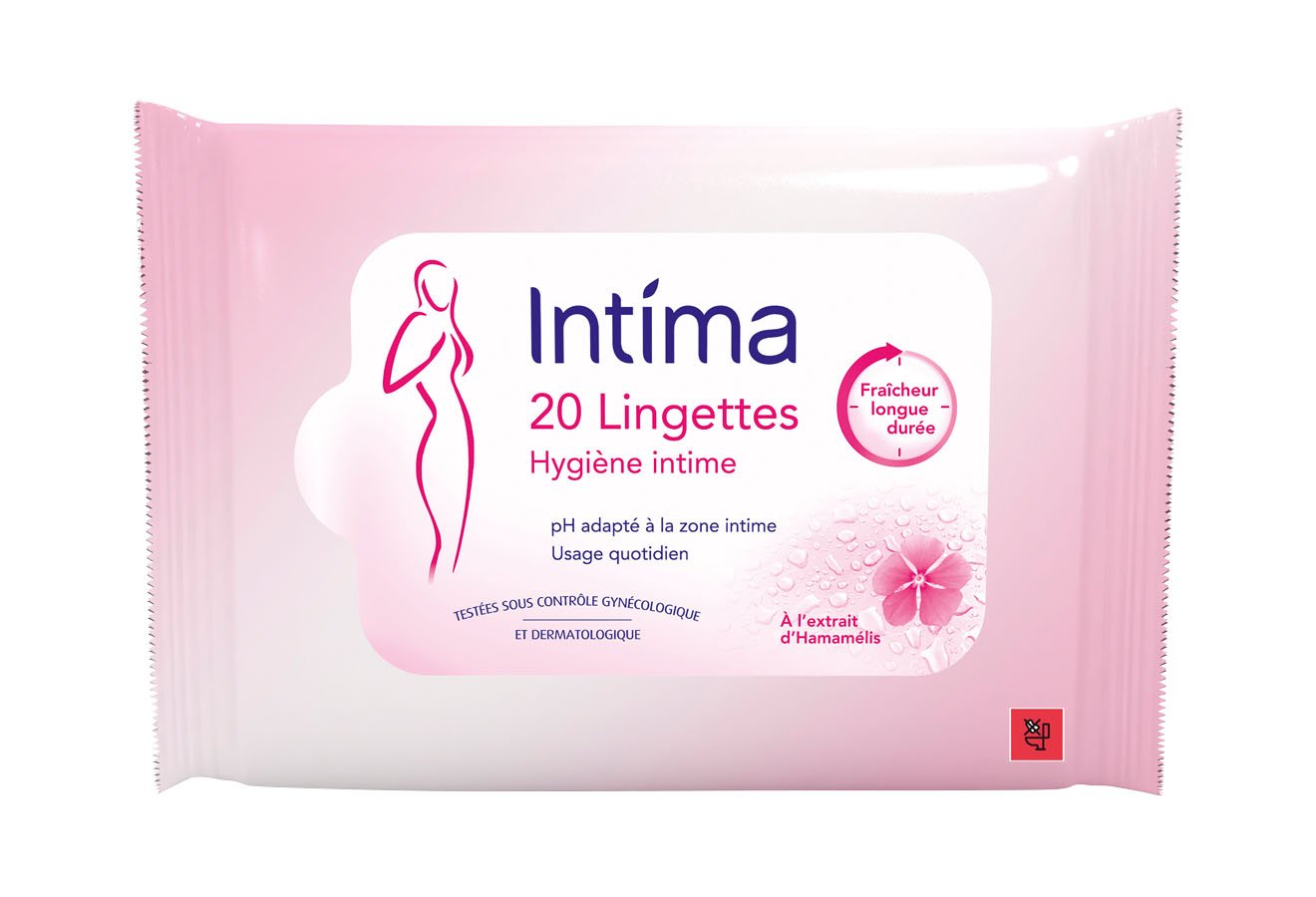 Lingettes intimes Blanc