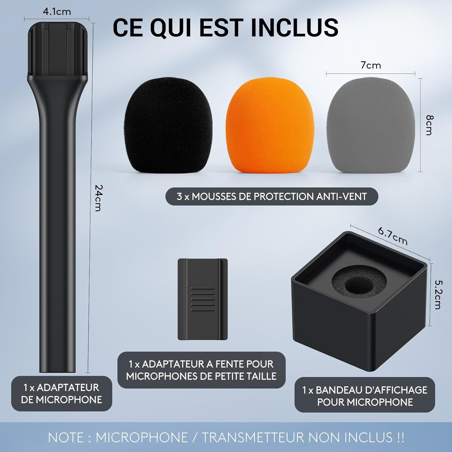 TONOR Poignée pour Microphone DJI Mic Rode, Support de Micro ...
