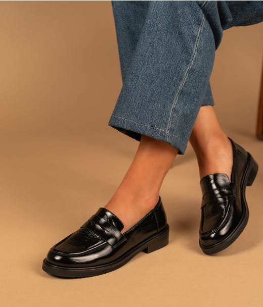 Mocassins et chaussures plates Gris