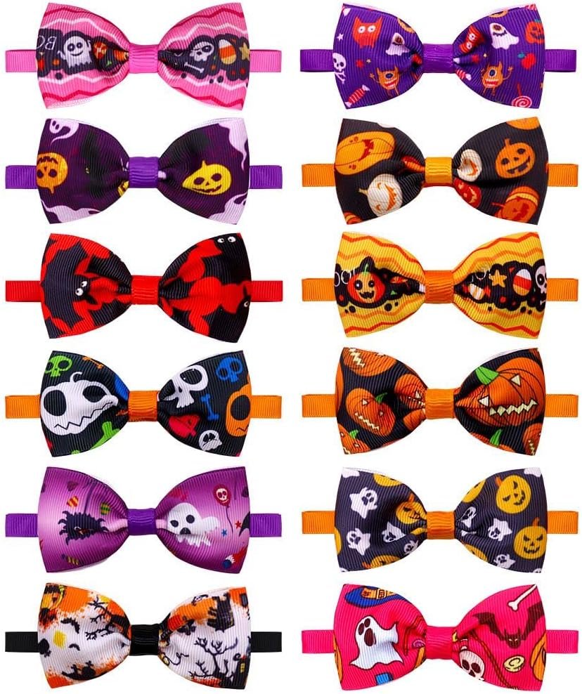 LUMoony 12 Pcs Halloween Chien Noeuds Papillon Cravates pour ...