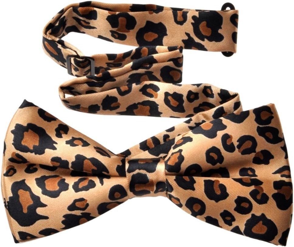TopTie Ensemble cravate et nœud papillon, unisexe, motif léopard ...