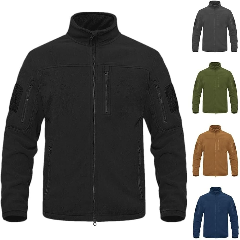 Onsoyours Men's Winter Fleece Jackets Warm Hooded Sports Coat Jacket