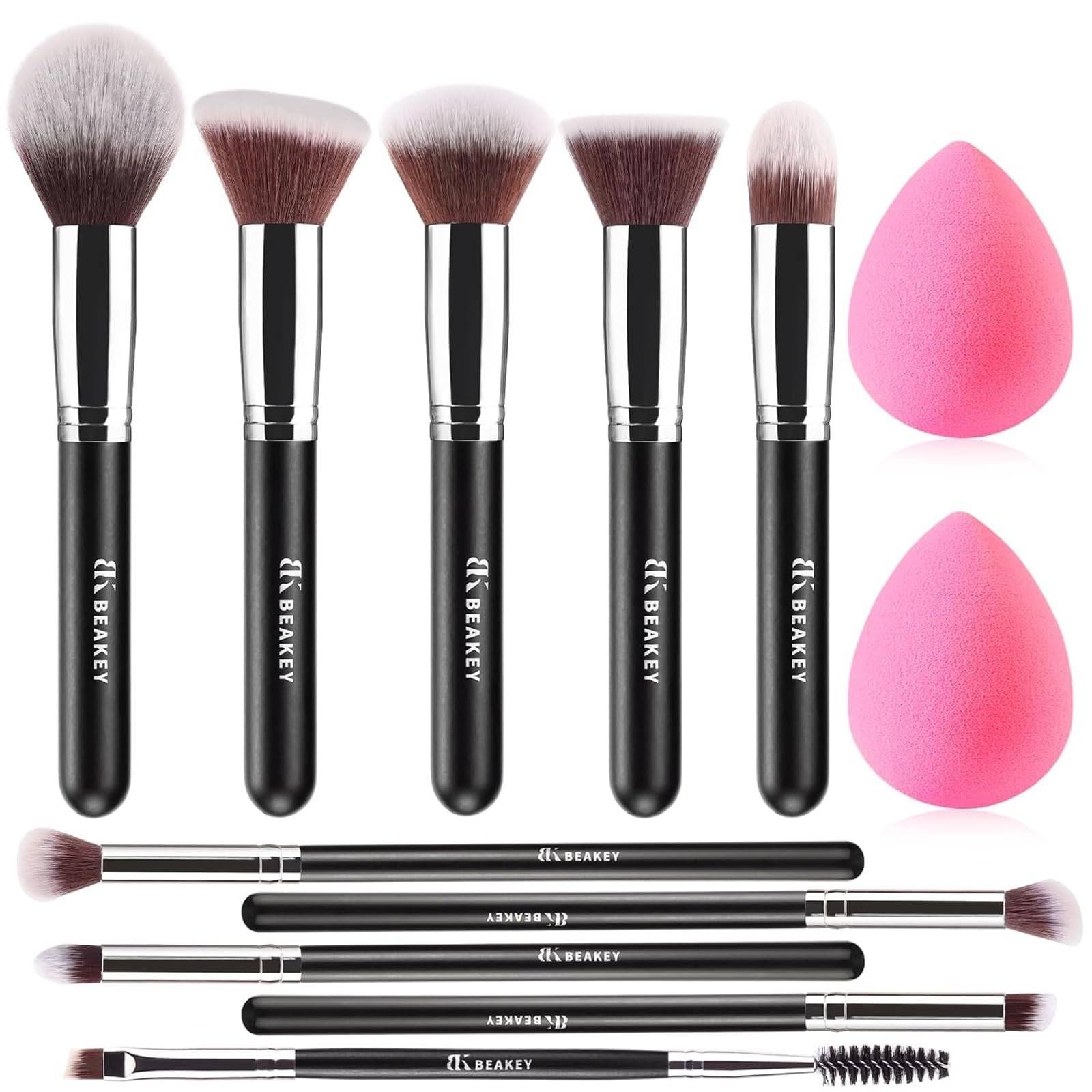 Pinceaux de maquillage Rouge