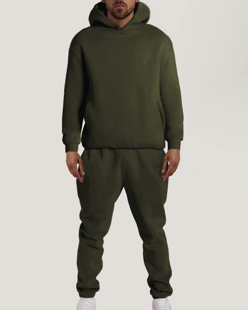 Minetom Men's Sportswear Tracksuit 2 Piece Set Jogging Hoodies ...