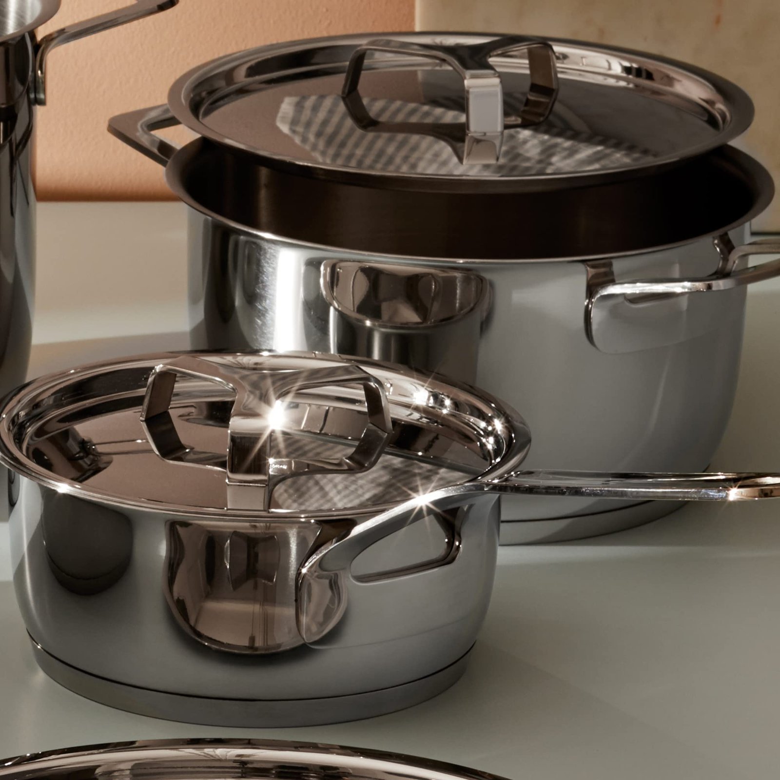 A di Alessi - Pots & Pans - Faitout en Acier Inoxydable 18/10