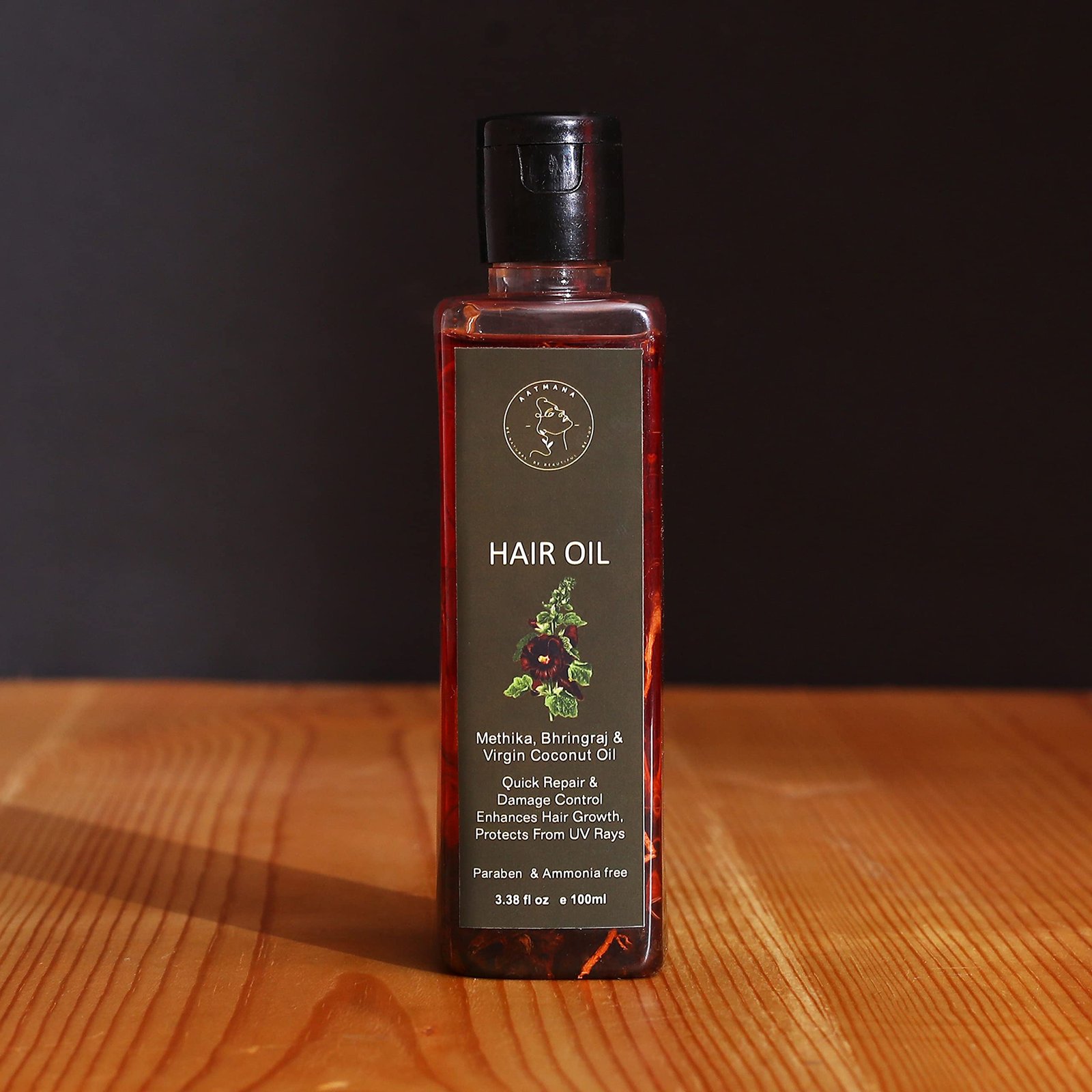 AATMANA Hair Oil with Methika, Bhringraj & Virgin Coconut oil Ext ...
