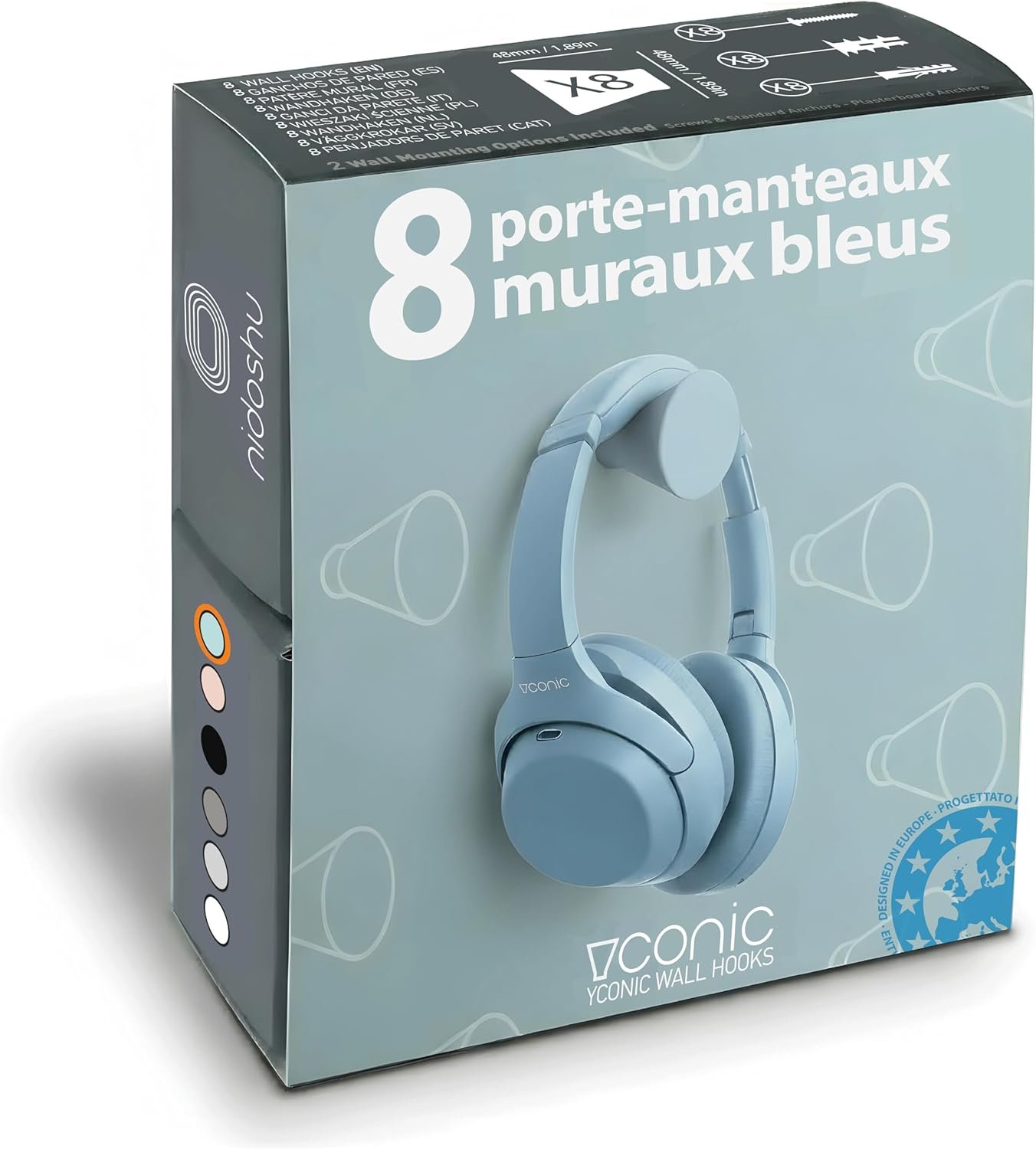 Accessoires Necessaires Design Moderne - Bleu