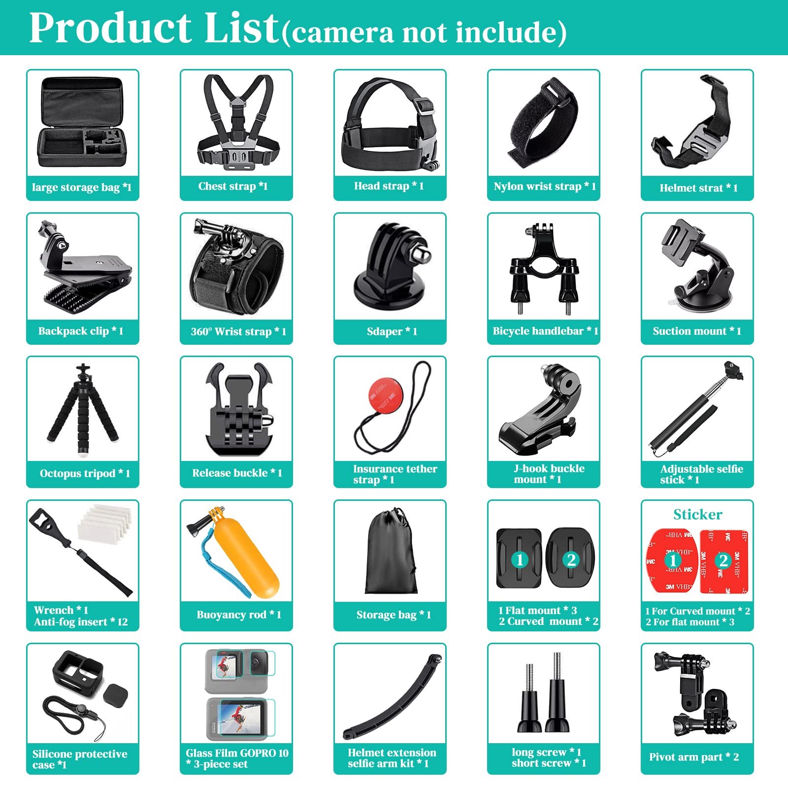 Accessoires Pour Caméra Sport