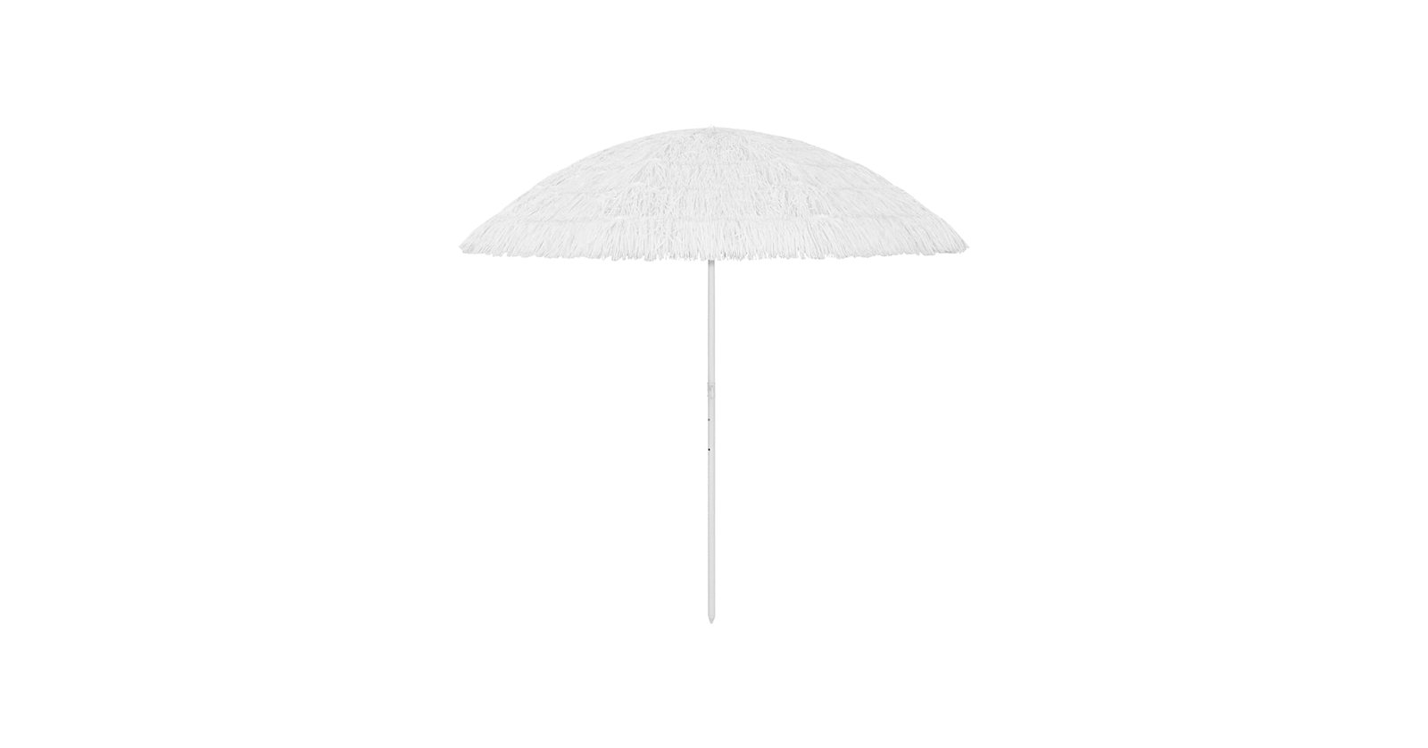 AJJHUUKI Home Items,Hawaii Beach Umbrella White 300 cm ...