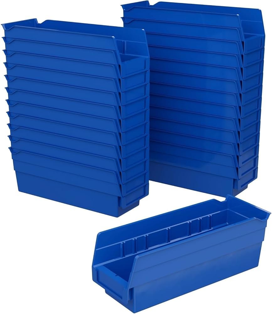 Akro-Mils 30120 Plastic Shelf Bins, Heavy Duty Storage Bins for ...