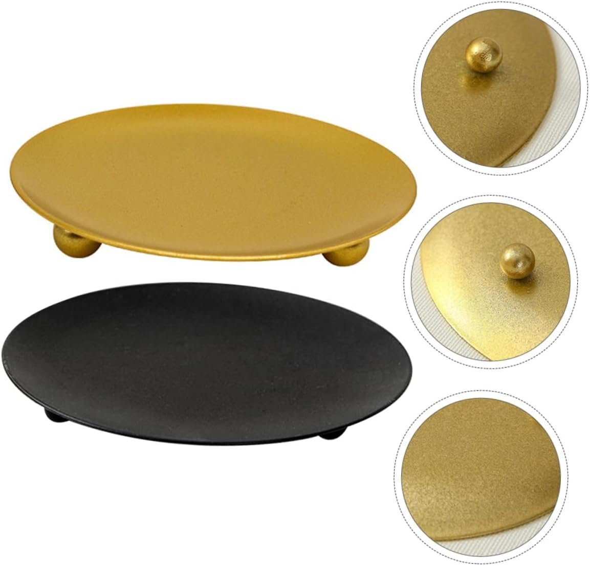 Alipis 2 Sets Candle Tray Candle Holder Stylish, Chic Circle E ...