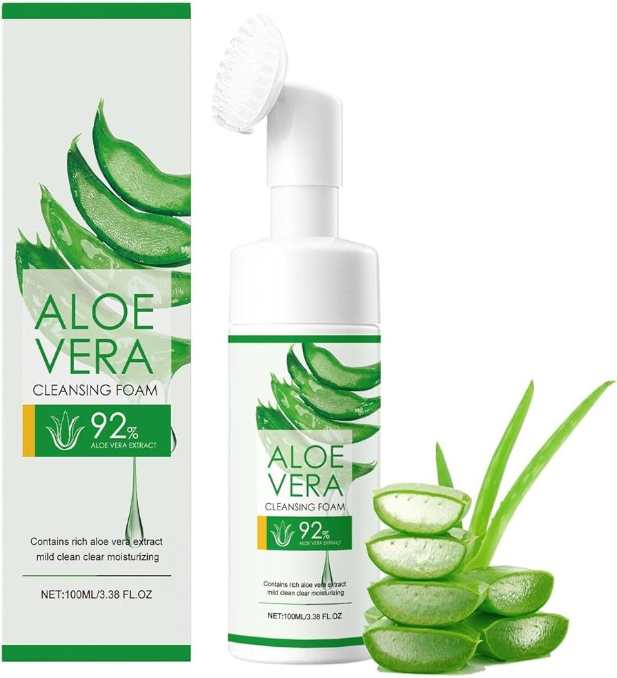 Aloe Vera Cleansing Foam, Aloe Facial Cleanser, Gentle ...
