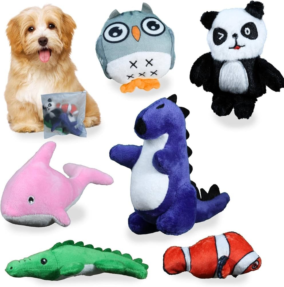 Animal Shaped Dog Toys, Squeaky Pet Toys, Puppy Teething Toys ...