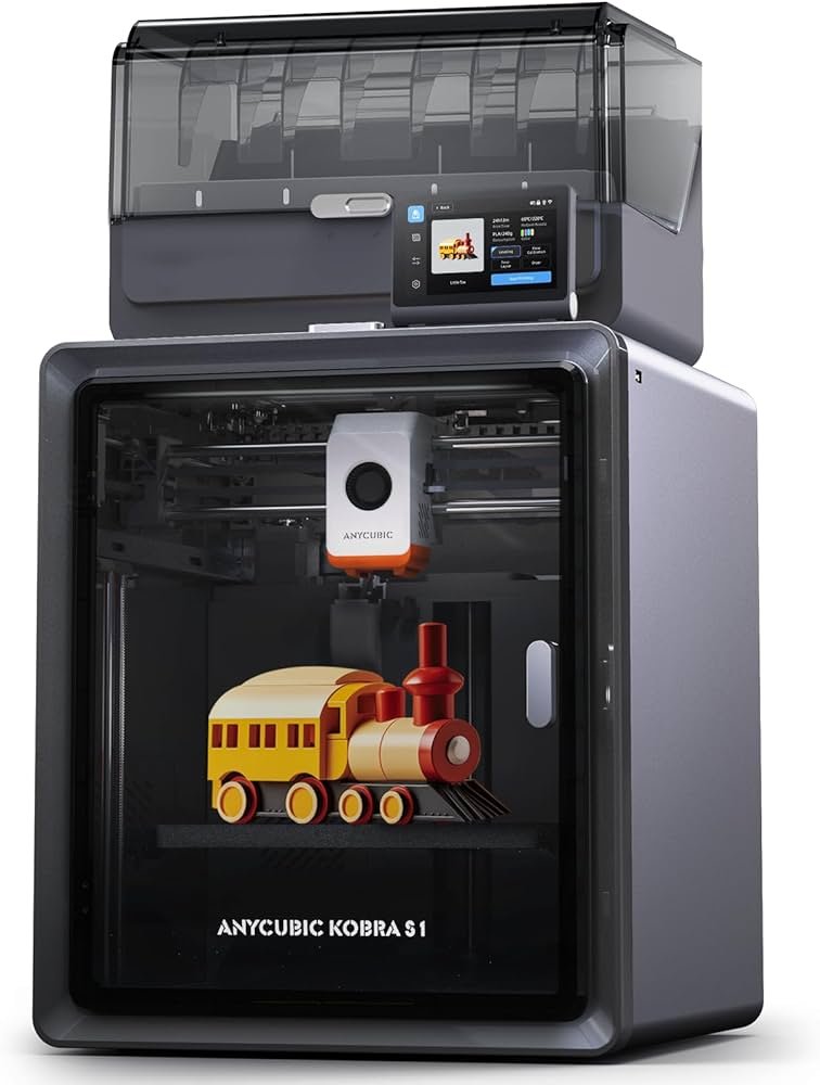 Anycubic Kobra S1 Combo Imprimante 3D Multicolore Haute Vitesse