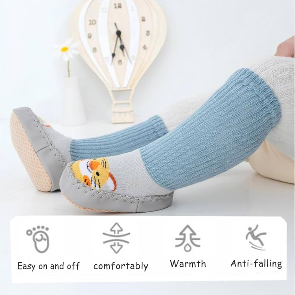 Baby Slippers Non-Slip Socks Baby Shoes First Step Soft ...