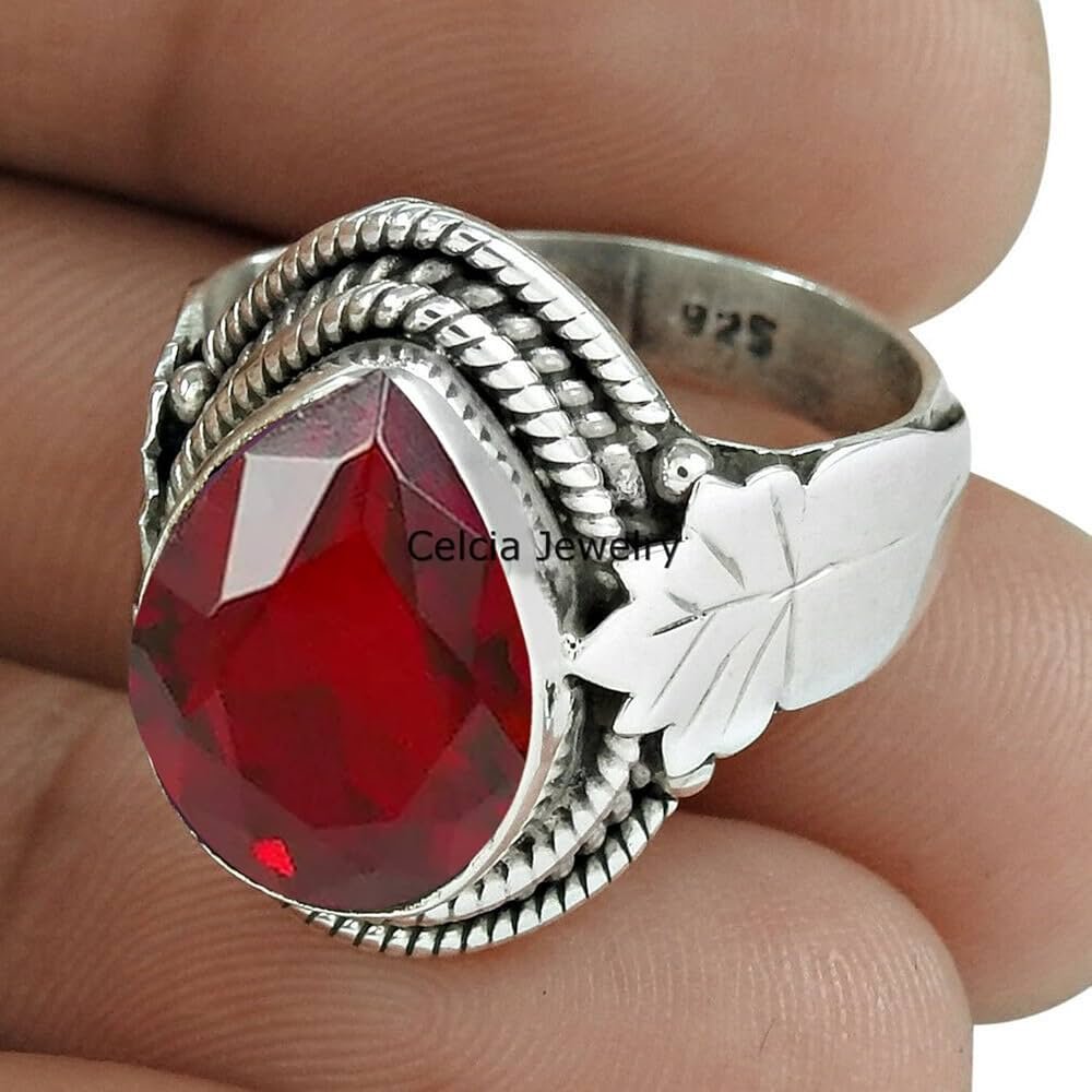Bague En Argent Femme 925 Avec Pierres Semis Précieuses