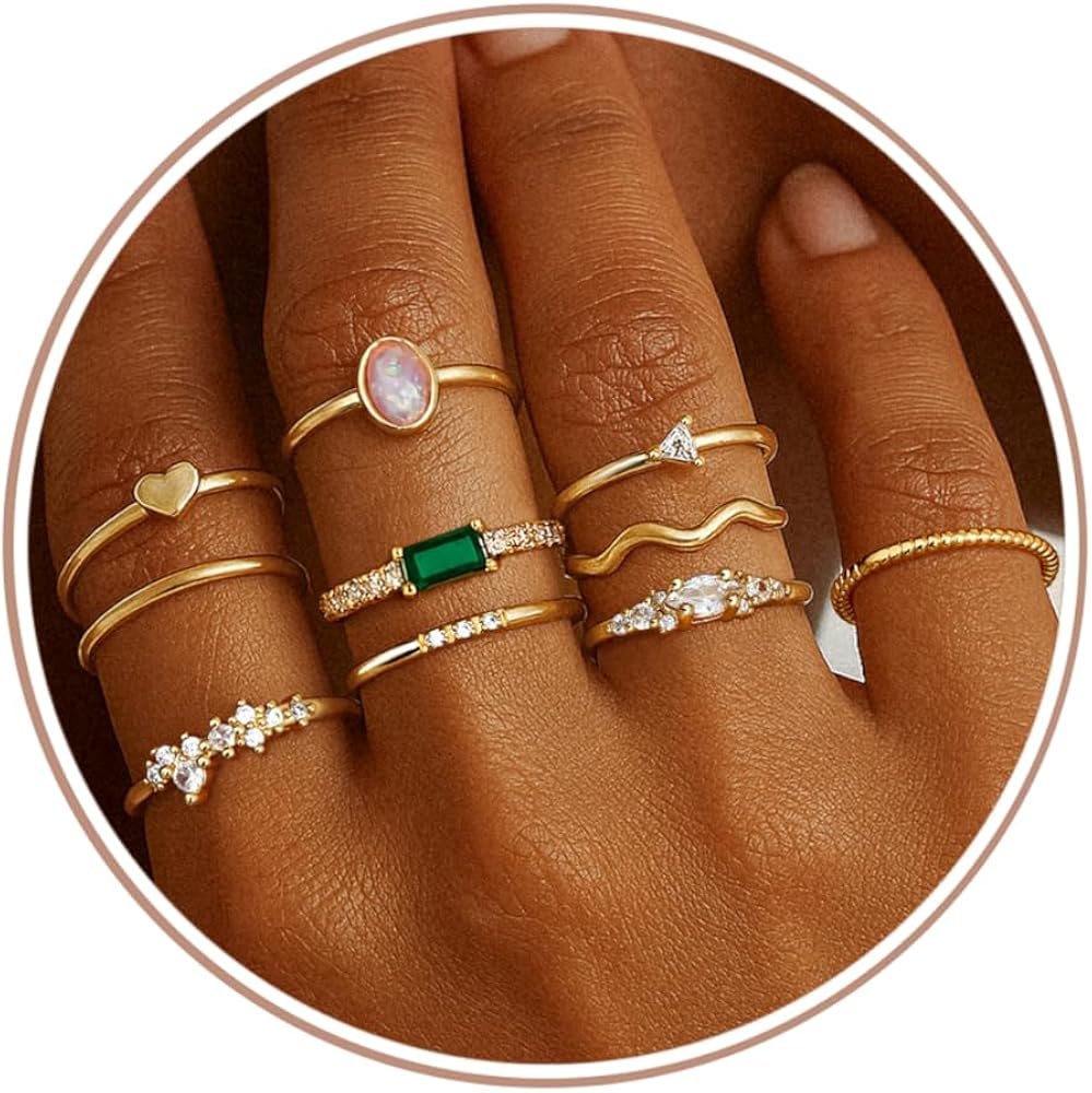 Bague Femme Alexcraft Plaquee Or 18K Martelee
