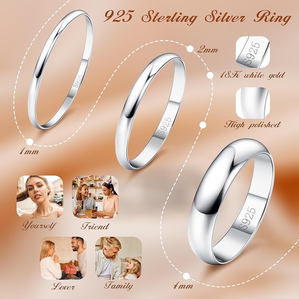 Bagues de Mariage 2 carats en Argent Sterling 925 Brillant avec ...