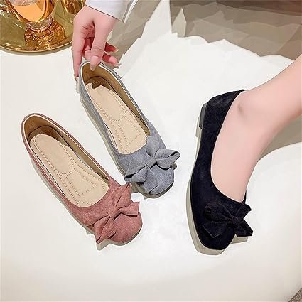 ballet flats for women flat shoes comfortable chunky heel ...