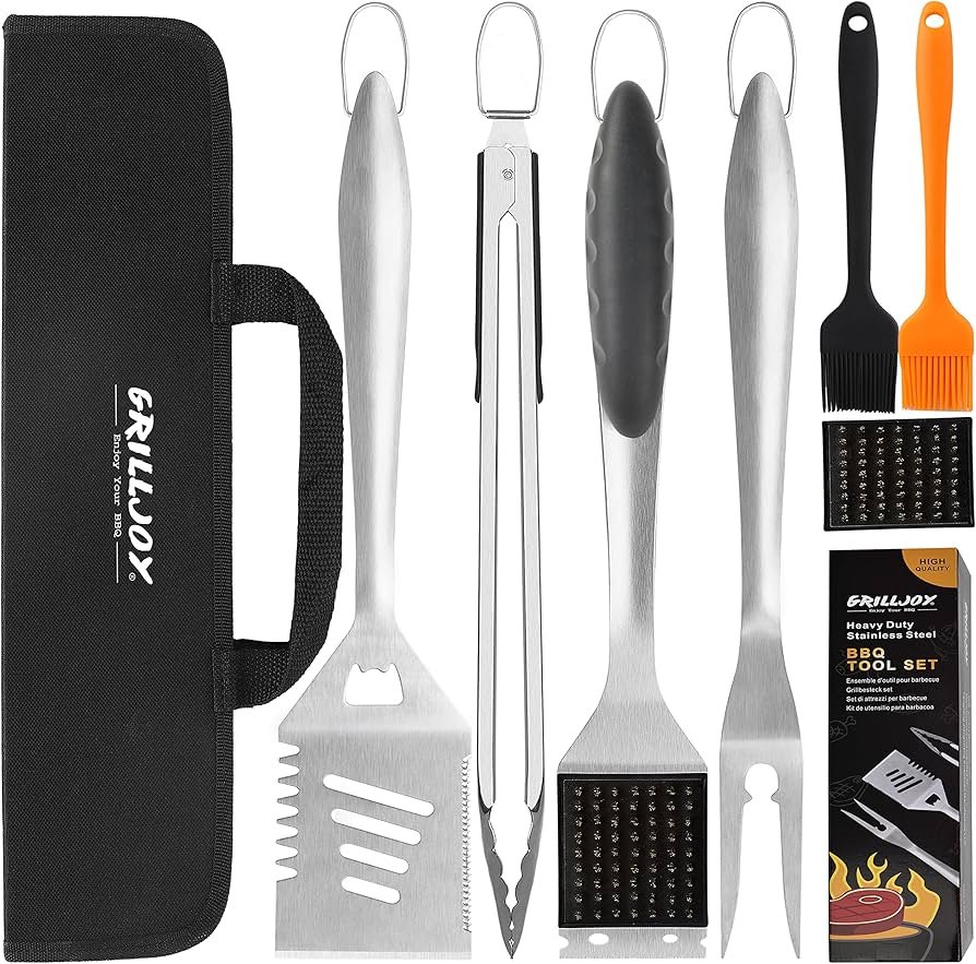 Barbecue Accessories Kit 6 Piece Stainless Steel Utensils Set for ...